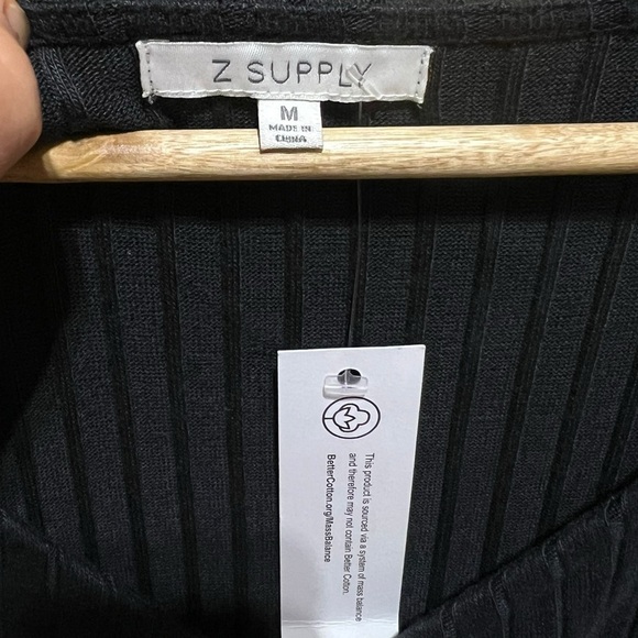 Z Supply Womens Size M Orla Ribbed Dress Peekaboo Detail & Ruching Sexy Bodycon - Picture 4 of 9